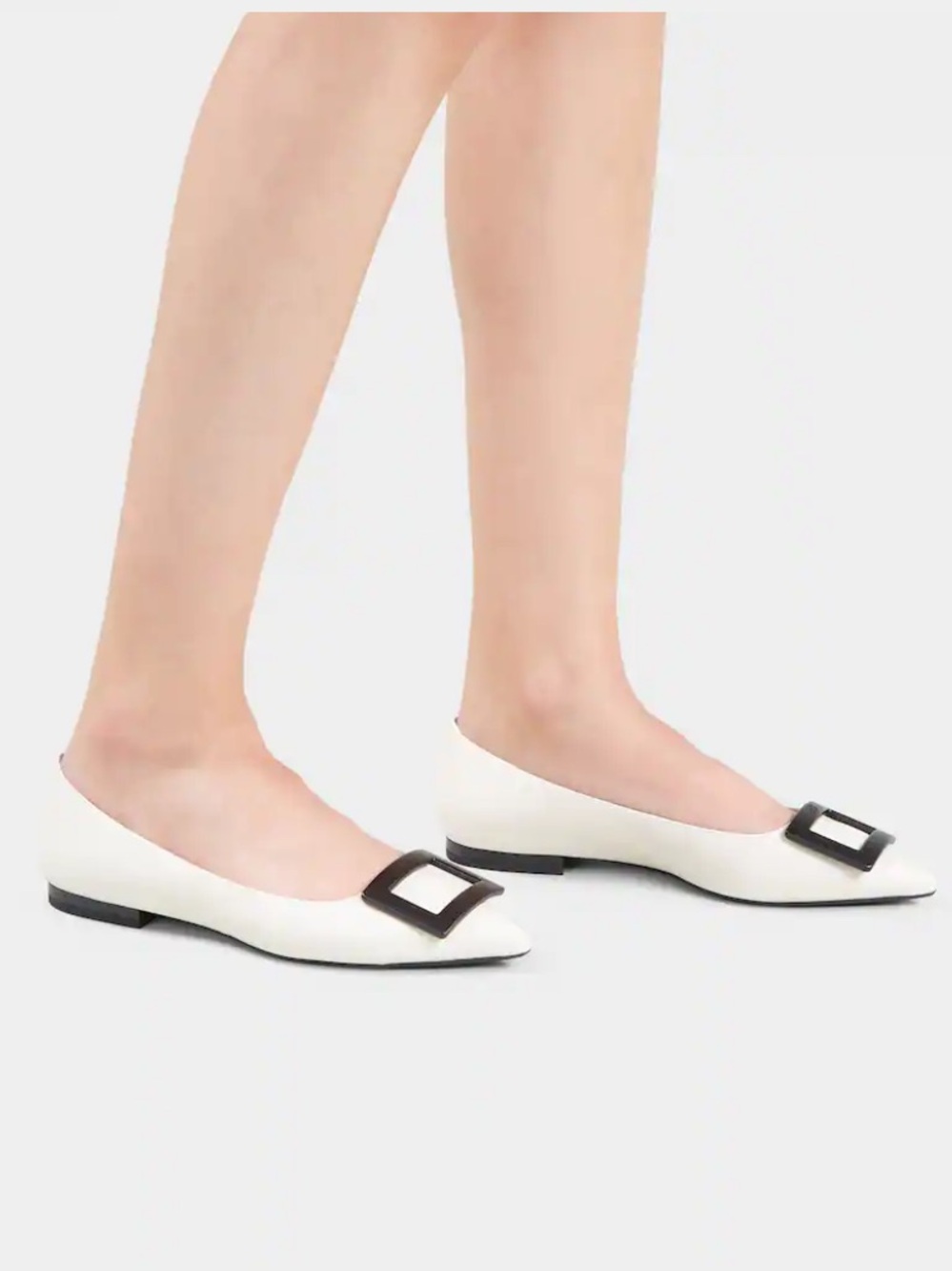 {Roger Vivier} Gommettine Leather Ballerina Shoe - Picture 2 of 16